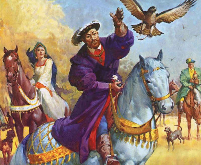 King Henry VIII hunting by James Edwin McConnell