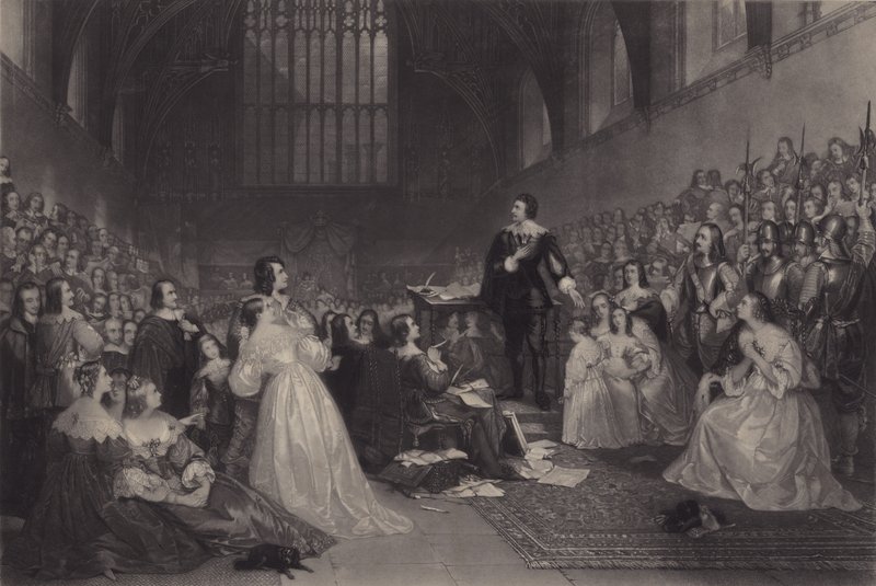 The Trial of Thomas, Earl of Strafford, in Westminster Hall, 1641 by James F. Scott
