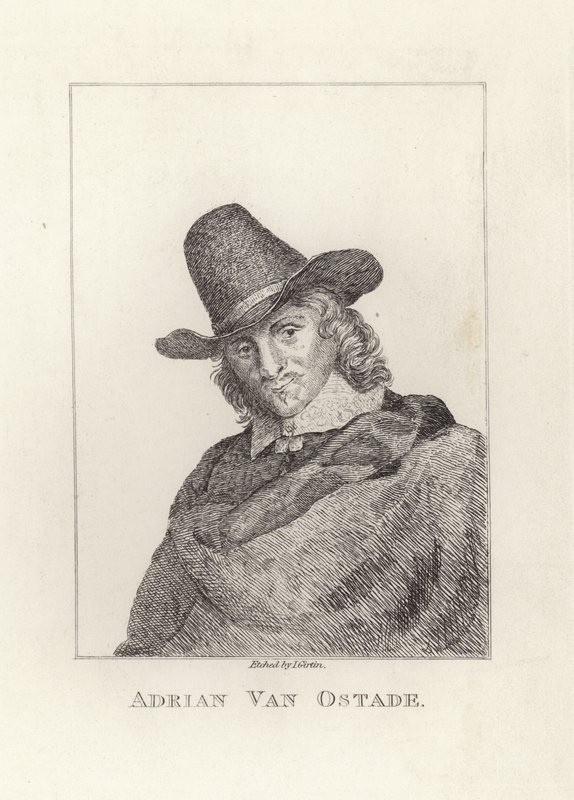 Adriaen van Ostade, Baptised as Adriaen Jansz Hendricx. Etched by James Girtin. by James Girtin