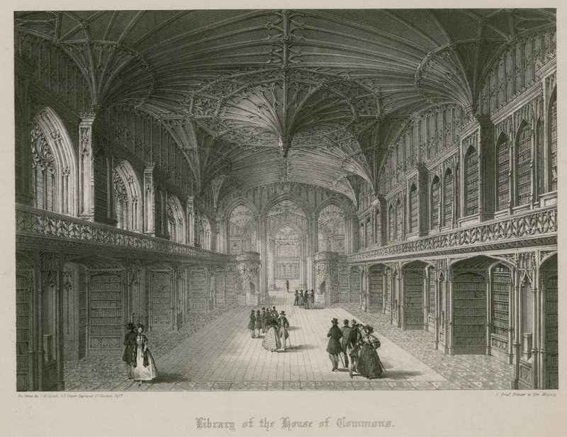 Library of the House of Commons, designed by Thomas Hopper by James Henry Lynch