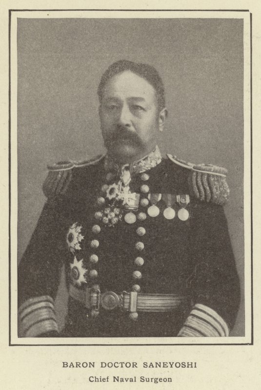Baron Doctor Saneyoshi, Chief Naval Surgeon by Japanese Photographer