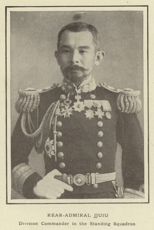 Rear-Admiral Jjuiu, Division Commander in the Standing Squadron by Japanese Photographer