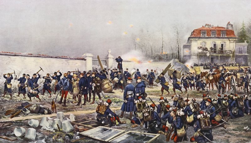 The Defense of Champigny by Jean Baptiste Edouard Detaille