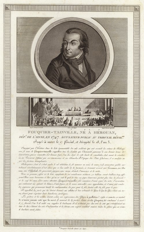 Portrait of Antoine Quentin Fouquier de Tinville by Jean Duplessi Bertaux