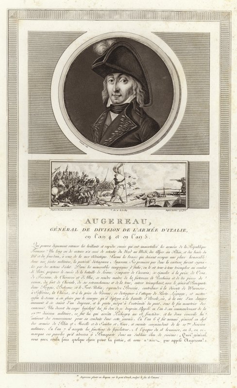 Portrait of Pierre Augereau, Duc de Castiglione by Jean Duplessi Bertaux