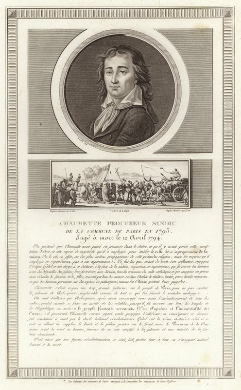Portrait of Pierre Gaspard Chaumette by Jean Duplessi-Bertaux