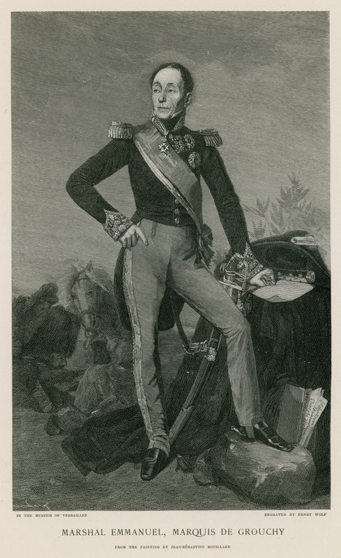 Marshal Emmanuel, Marquis de Grouchy by Jean Sebastien Rouillard
