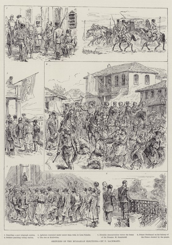 Sketches of the Bulgarian Elections by Johann Nepomuk Schonberg