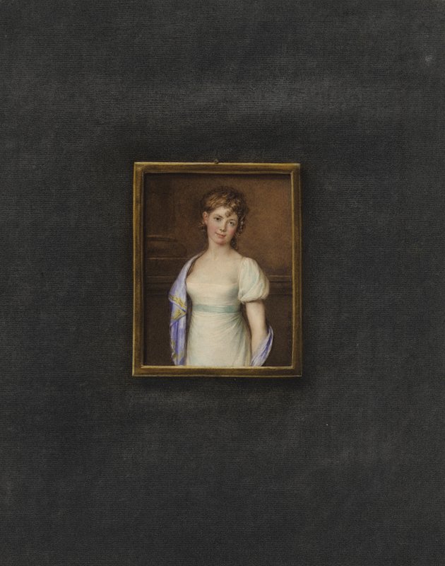 Portrait of an unknown young woman by Johann Friedrich Leybold