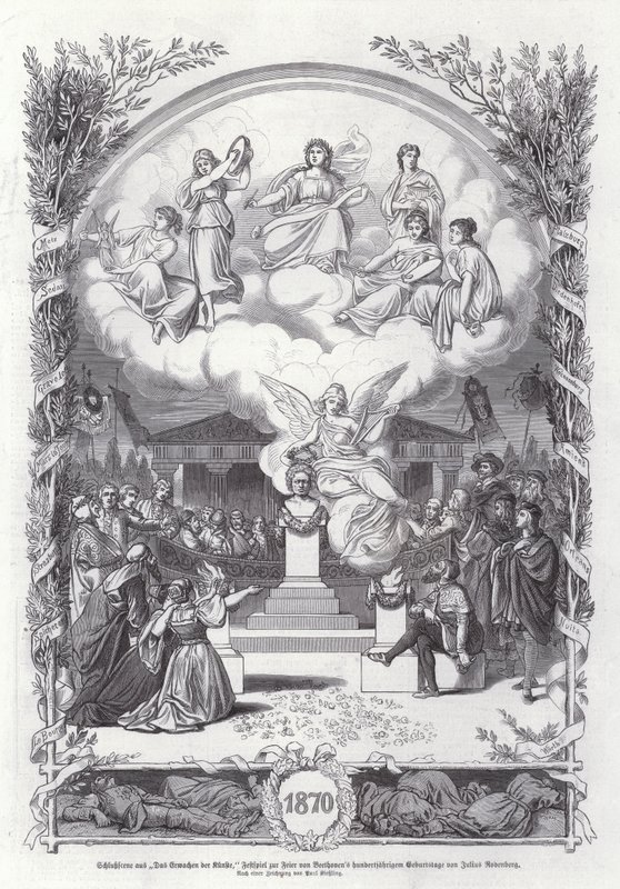 Final scene from The Awakening of the Arts, celebrating the centenary of Beethoven
