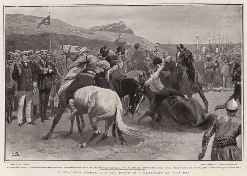 Bluejackets Ashore, a Novel Event in a Gymkhana at Suda Bay by John Charlton