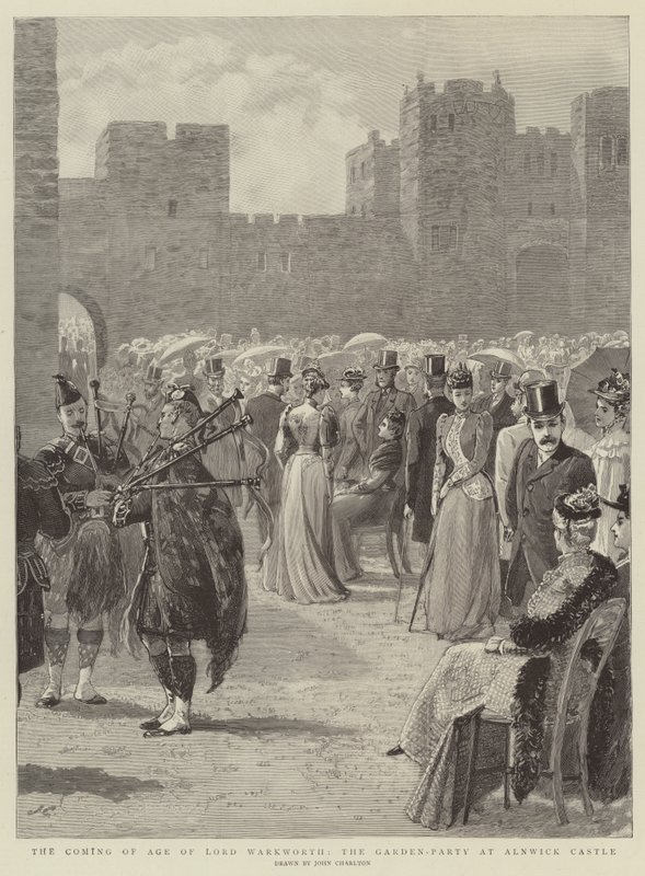 The Coming of Age of Lord Warkworth, the Garden-Party at Alnwick Castle by John Charlton