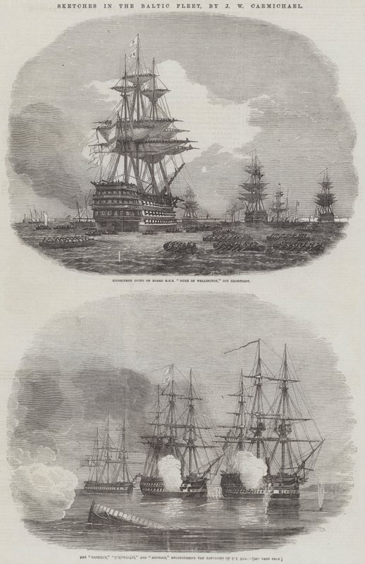 Sketches in the Baltic Fleet by John Wilson Carmichael