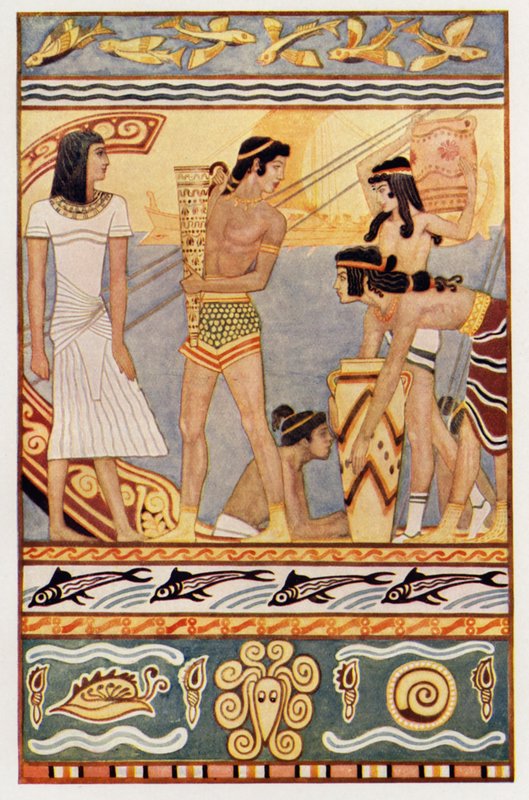 Sea-Traders from Crete by John (after) Duncan