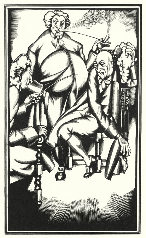 Illustration for Tristram Shandy by Laurence Sterne by John Austen