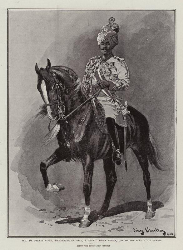 H H Sir Pertab Singh, Maharajah of Idar, a Great Indian Prince, one of the Coronation Guests by John Charlton