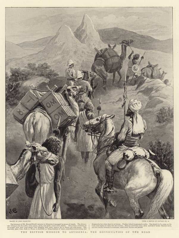 The British Mission to Abyssinia, the Difficulties of the Road by John Charlton