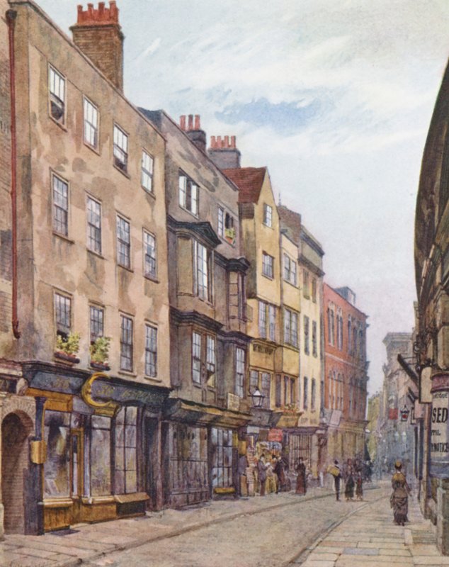 Lost London: Holywell Street, looking West by John Crowther