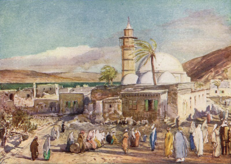 The Mosque at Tiberias and the Lake of Galilee by John Fulleylove