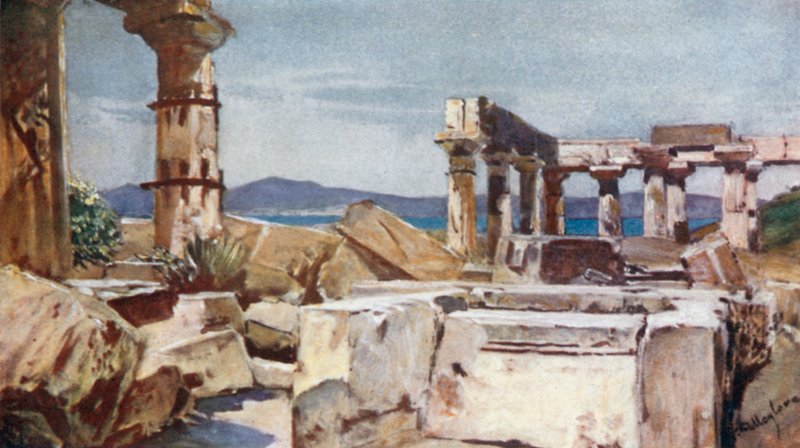 The Temple of Athena on the Island of Aegina by John Fulleylove