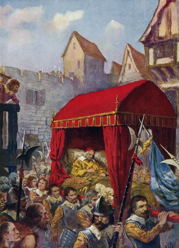 Cardinal Richelieu's Arrival at Lyons by John Harris Valda