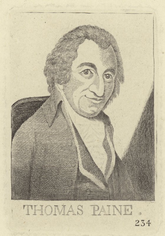 Portrait of Thomas Paine by John Kay