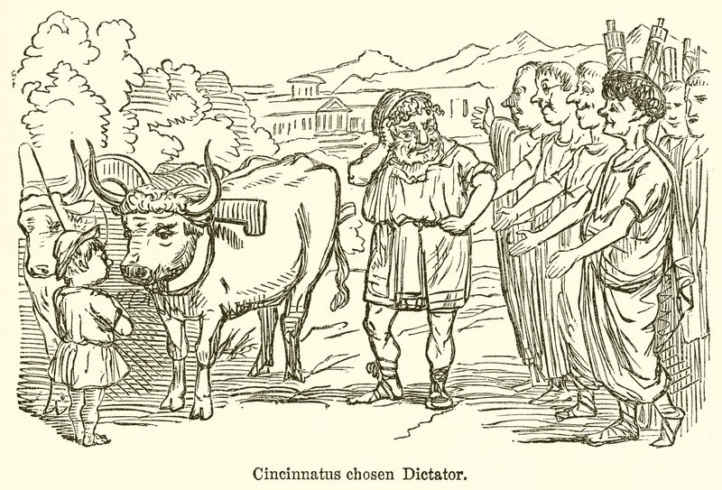 Cincinnatus Chosen Dictator by John Leech