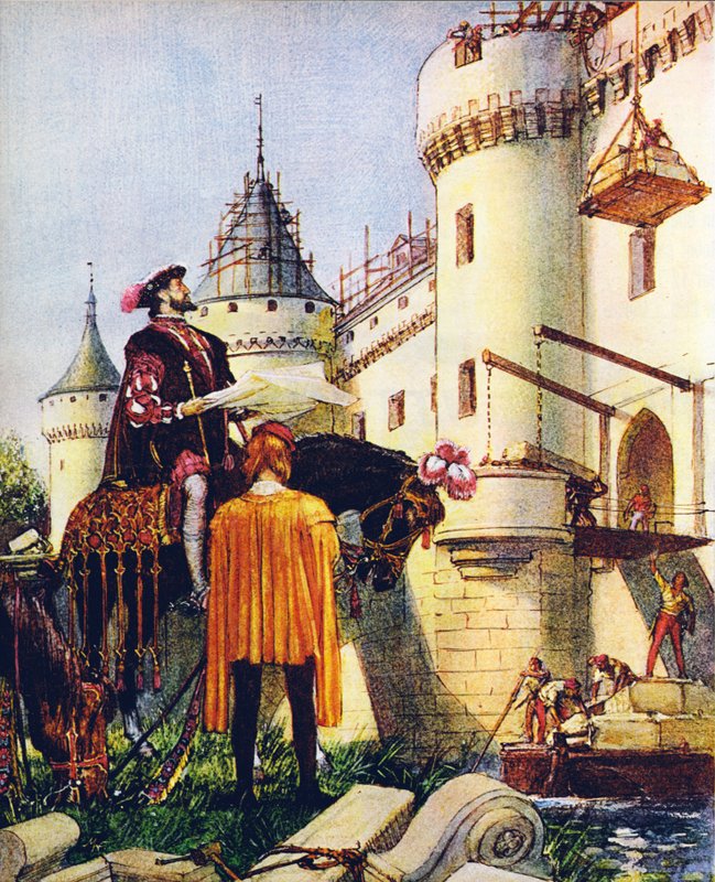 King Francis I of France, superintending the building of castles by John Millar Watt