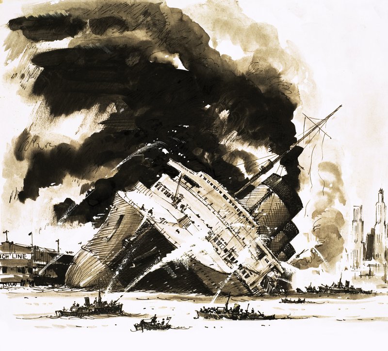 The Great Steamers: The Ship That Died in Dock. The Normandie by John S. Smith