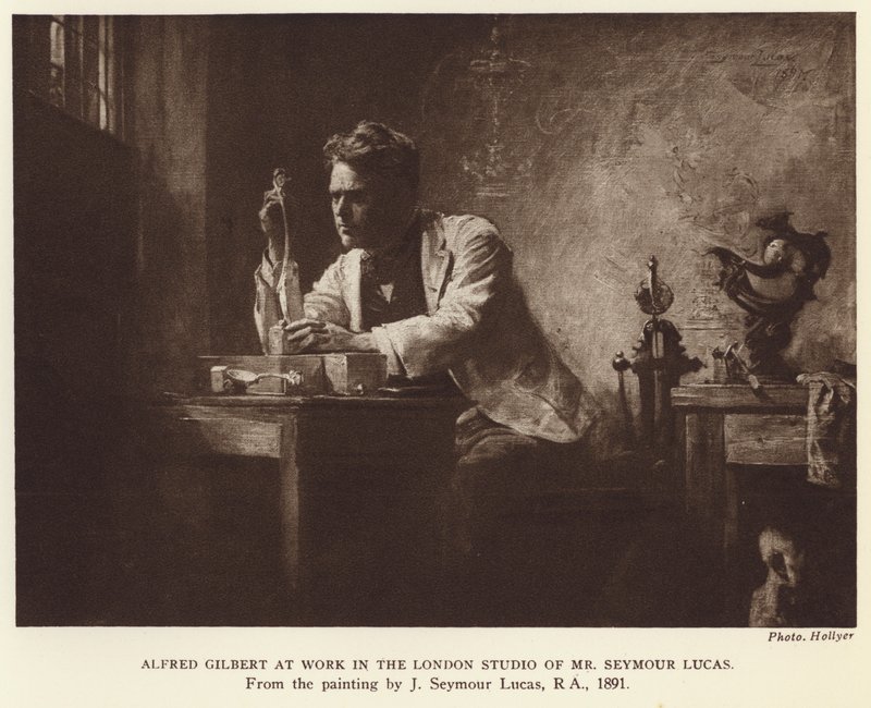 Alfred Gilbert, English Sculptor by John Seymour (after) Lucas