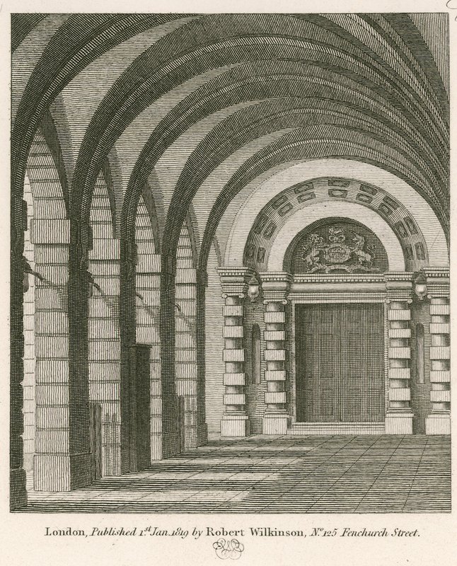 The Original Entrance from the Piazza to the Late Covent Garden Theatre, London by John Winston