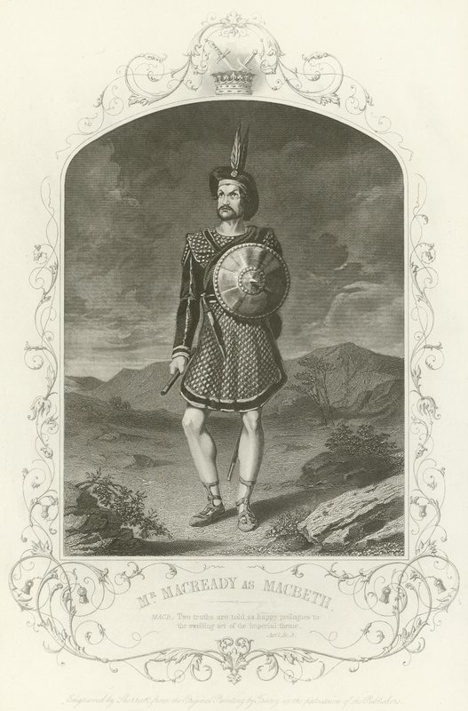 Mr Macready as Macbeth, Act I, Scene III by Joseph Kenny Meadows