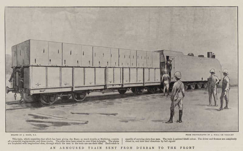 An Armoured Train sent from Durban to the Front by Joseph Nash