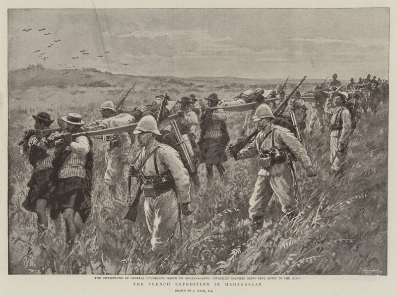 The French Expedition in Madagascar by Joseph Nash