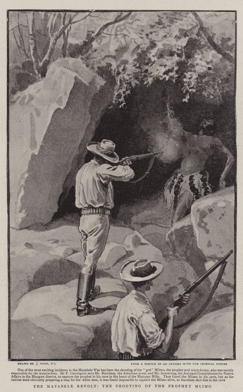 The Matabele Revolt, the Shooting of the Prophet Mlimo by Joseph Nash