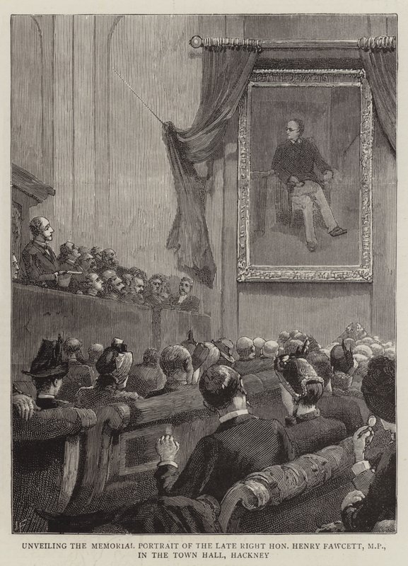 Unveiling the Memorial Portrait of the Late Right Honourable Henry Fawcett, MP, in the Town Hall, Hackney by Joseph Finnemore