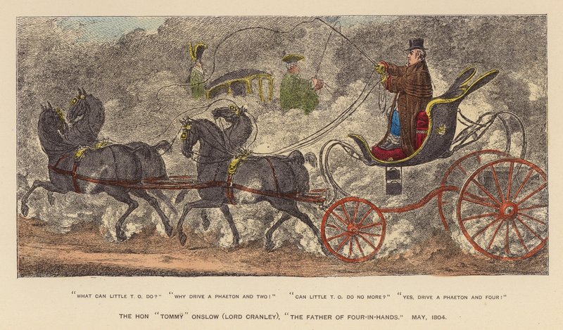 The Hon "Tommy" Onslow (Lord Cranley), "The Father of Four-in-Hands," May 1804 by Joseph Grego