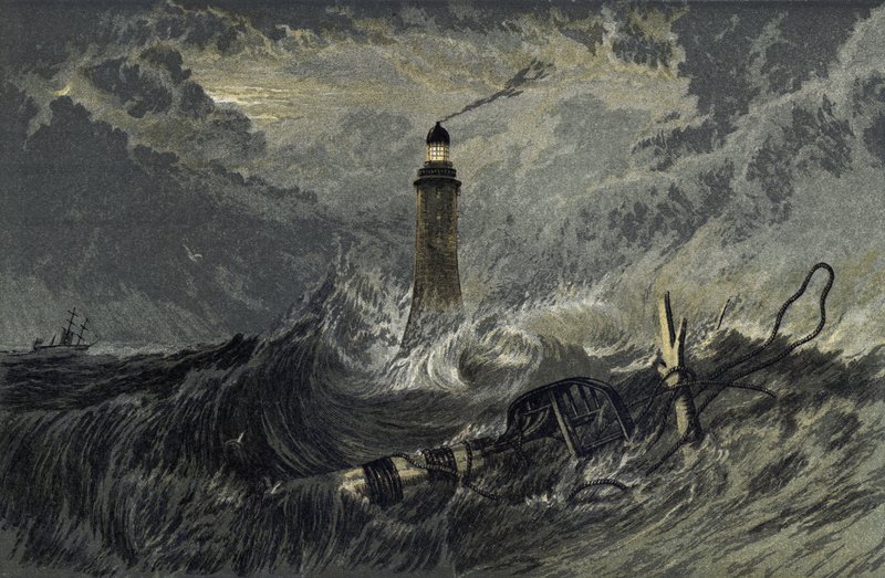 The Eddystone Lighthouse by Joseph Mallord William Turner