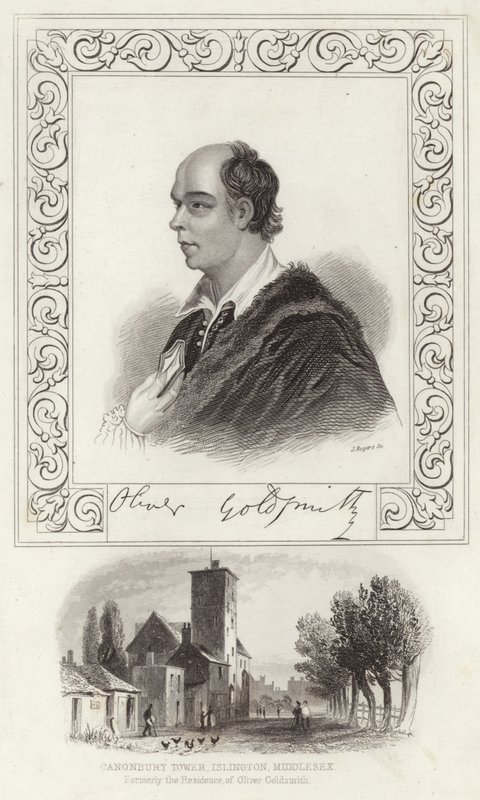 Portrait of Oliver Goldsmith by Joshua Reynolds