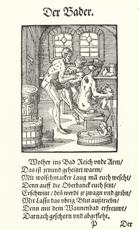 The Bathhouse Proprietor by Jost (after) Amman
