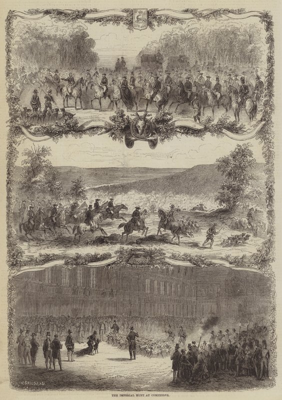 The Imperial Hunt at Compiègne by Jules Gaildrau