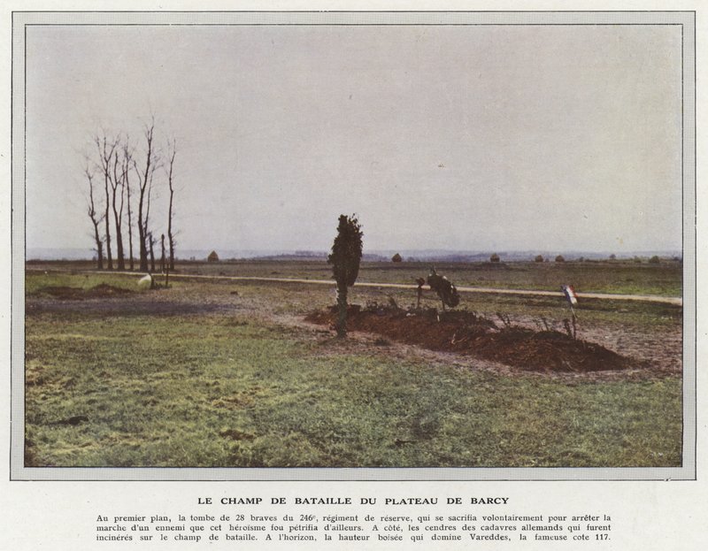 The Battlefield of the Plateau de Barcy by Jules Gervais-Courtellemont