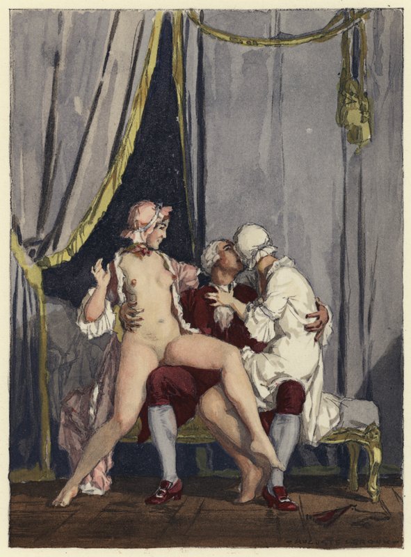 Illustration for Memoirs of Casanova by Jules Marie Auguste Leroux