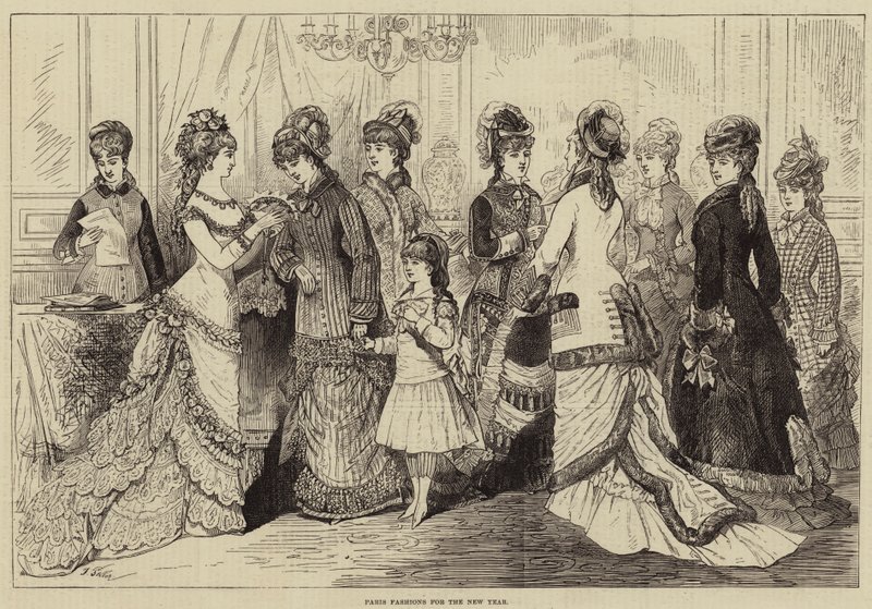 Paris Fashions for the New Year by Jules Pelcoq