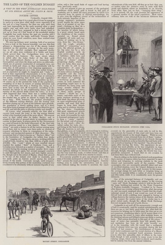 The Land of the Golden Nugget, a Visit to the West Australian Gold-Fields by Julius Mandes Price