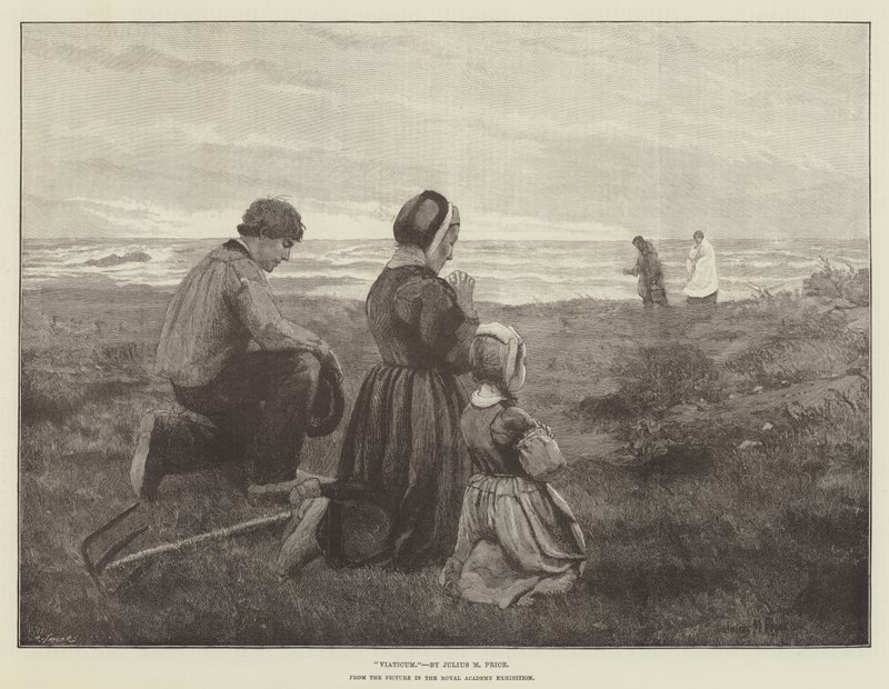 Viaticum, from the Picture in the Royal Academy Exhibition by Julius Mandes Price