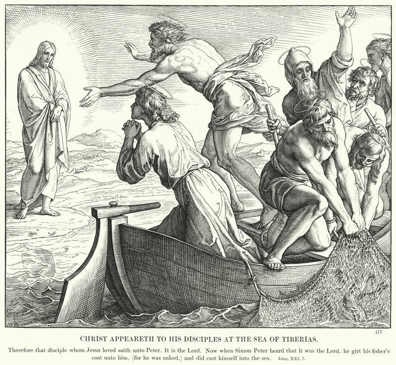 Christ Appears to His Disciples at the Sea of Tiberias by Julius (after) Schnorr von Carolsfeld