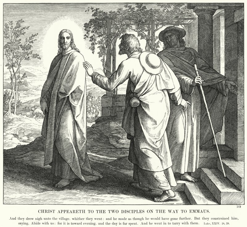 Christ Appeareth to the Two Disciples on the Way to Emmaus by Julius (after) Schnorr von Carolsfeld