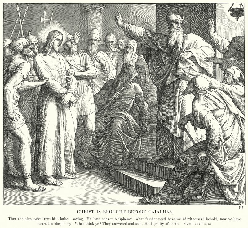 Christ is Brought before Caiaphas by Julius (after) Schnorr von Carolsfeld