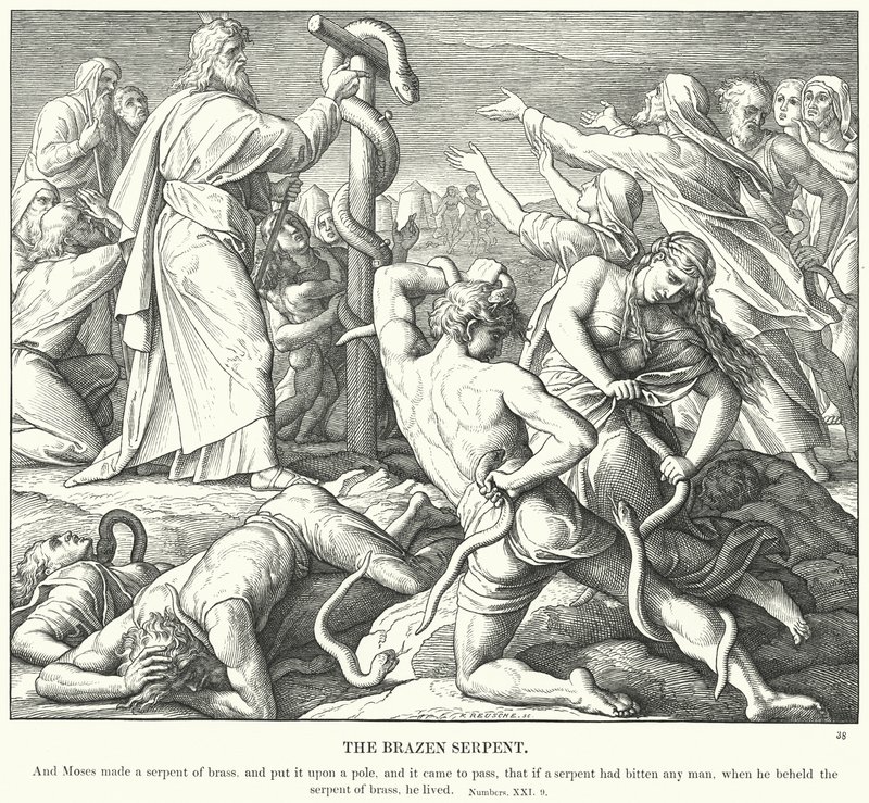 The Brazen Serpent by Julius (after) Schnorr von Carolsfeld